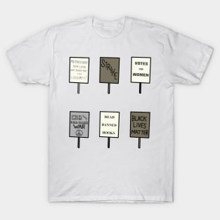 A Century of Protest Signs T-Shirt